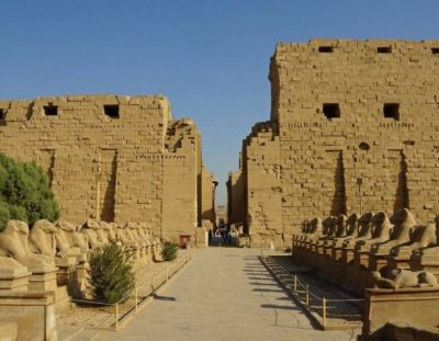 Eingang Karnak Tempel